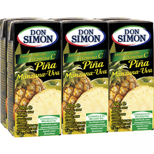 Zumo de piña manzana y uva Don Simón