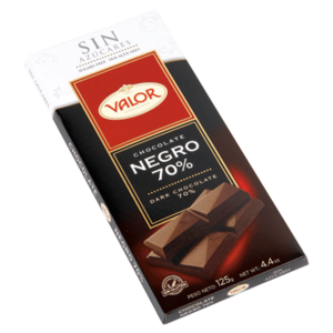 Chocolate negro 70% cacao sin azucar Valor