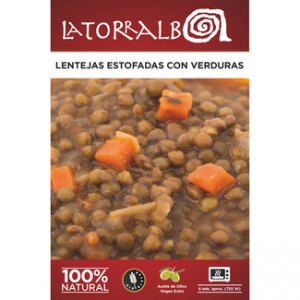 Lentejas estofadas con verduras La Torralba