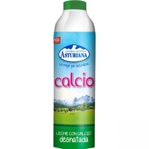 Leche desnatada con calcio y vitamina D Asturiana